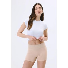 Active Kadın Yüksek Bel Şort Bej