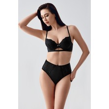 C&city Desteksiz Sütyen Külot Takım C14159 Siyah