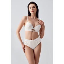 C&city Desteksiz Sütyen Külot Takım C14159 Ekru