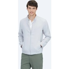 Kip Gri Regular Fit Casual Dokuma Mont