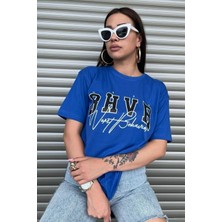 Woodroffe Kadın / Kız Bhvr Oversize Baskılı T-Shirt Bluz