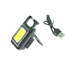 Mini LED Fener Cep Feneri Şarjlı Mıknatıs Magnetli