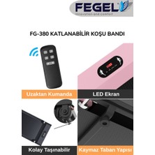 FG-380 2025 Katlanabilir Yürüme ve Koşu Bandı – Uzaktan Kumandalı, 8 Km Hız ,120 kg Taşıma Kapasite