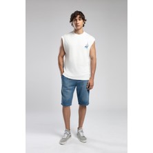 Lee Cooper Carl Erkek %100 Pamuk O Yaka Atlet Ekru