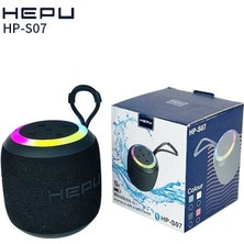 Hepu S07 Bluetooth USB Şarjlı Rgb Işıklı Müzik Kutusu
