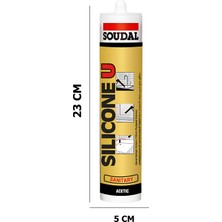 Soudal Şeffaf Silikon 280 gr 2 ADET