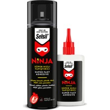 Selsil Ninja Süper Hızlı Yapıştırıcı 400 ml + 100 G Büyük Boy Set – Geniş Alanlarda Endüstriyel Güçlü Tutunma