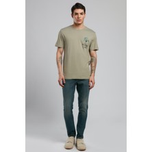 Jack Normal Bel Dar Kesim Dar Paça Yeşil Erkek Jean Pantolon