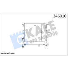 Radyatör Dacia Logan 1.4-1.6 08 482X408X16 Mek.şanz. Al/pl/brz Dpmah
