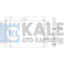 Klima Radyatörü Kurutuculu [ Renault Clio Iv, Dacia Duster 2010-, Sandero 2008-, Logan 2010- 1.2 16V/1.4/1.6/1.5 Dci 525X390X16MM ] Dpmah