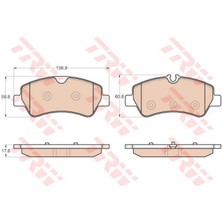 Fren Balatasi Arka Ford Transit 2.2 Tdci 13-, 2.2 Tdci Rwd 13-, Transit Custom 2.2 Tdci 12- Dpmah