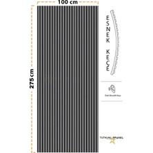 Hereve Mdf Ahşap Akustik Duvar Paneli - 100 x 275 cm - Antrasit