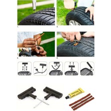 Tekerlek Lastik Tubeless Için Tamir Seti Kiti Fitil ve Solüsyon 6 Parça Acil Yardım Ekipmanı Seti