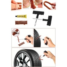 Tekerlek Lastik Tubeless Için Tamir Seti Kiti Fitil ve Solüsyon 6 Parça Acil Yardım Ekipmanı Seti