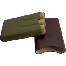 Montes 55 Ring Kahve/haki Üçlü Puro Kılıfı