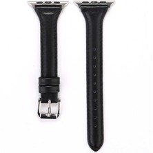 ​​​Maks Technology Watch 38MM Uyumlu Krd-28 Deri Kordon Mkst - Siyah