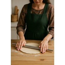 Ülgenev 2'li Alüminyum  Paslanmaz Metal Masterchef Pratik 60-90 cm Hamur, Yufka Açıcı Oklava