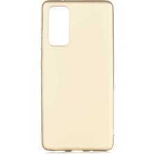 Galaxy S20 Fe Kılıf Mkst Premier Silikon Kapak-Gold