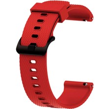 Maks Technology Galaxy Watch Active 2 40MM Krd-46 20MM Uyumlu Kordon Mkst - Kırmızı