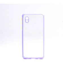 Maks Technology Galaxy A01 Core Kılıf ​​mkst Kaff Kapak-Mor
