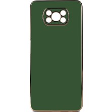 Maks Technology Poco X3 Kılıf Mkst Bark Kapak-Koyu Yeşil