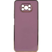 Maks Technology Poco X3 Kılıf Mkst Bark Kapak-Mor
