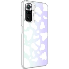 Xiaomi Redmi Note 10 Pro Kılıf Mkst M-Blue Desenli Kapak-Cow No2