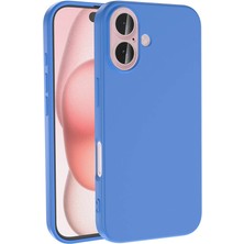 Maks Technology iPhone 16 Plus Kılıf Mkst Lsr Lansman Kapak-Mavi
