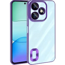 Maks Technology Redmi 13 4g Kılıf Kamera Korumalı Logo Gösteren Mkst Omega Kapak-Derin Mor