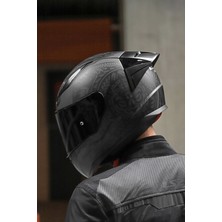 LS2 Rapıd 2 Race Takaroa Mat Siyah Kask + Spoiler Polikarbonat Malzeme XL Beden Tam Yüz Stili
