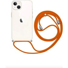 Samsung Galaxy S23 Fe (SM-S711B) ile Uyumlu Kılıf Silikon Ipli Boyundan Askılı Darbe Emici Antishock Kapak Tpu