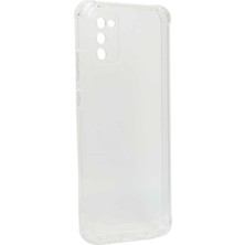 Maks Technology Galaxy A02S Kılıf Mkst Kamera Korumalı Nitro Anti Shock Silikon-Renksiz