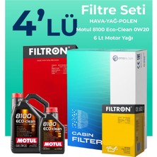 Filtron Volvo XC60 2.0 Dizel Filtre Bakım Seti Motul Motor Yağlı (2013-2017) 4 Lü