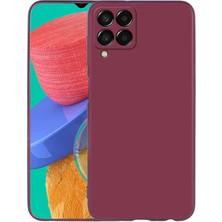 Maks Technology Galaxy M33 Kılıf Mkst Premier Silikon Kapak-Mürdüm