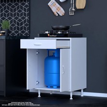 Modilayn Banyo Dolabı Set Altı Dolap Çok Amaçlı Mutfak Dolabı