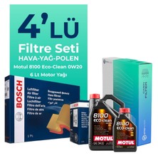BOSCH Volvo S90 2.0 Dizel D5 Filtre Bakım Seti Motul Motor Yağlı (2016-2022) 4 Lü