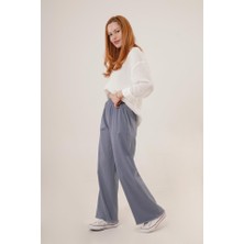 Trend Befaon Bel Lastikli Paça Detaylı Cepli Indigo Pantolon