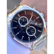 Daniel Klein Çelik Kordon Kronometreli Kadran Tasarımı 3 Atm Suya Dayanıklı Erkek Kol Saati 10582.1