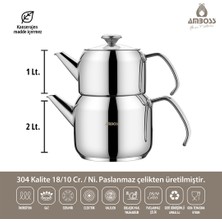 Amboss Cool Orta Boy Çelik Çelik Çaydanlık COO-0229
