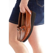 Taap Taba Renk Hakiki Deri Anatomik Cırt Cırtlı Hafif Rahat Genç Anne Ayakkabısı