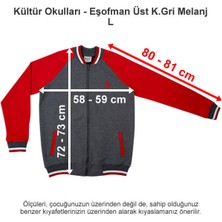 Kültür Okulları-Kültür 2000 Koleji Eşofman Üst Koyu Gri Melanj L