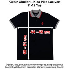Kültür Okulları-Kültür 2000 Koleji Kısa Pike Lacivert 11-12 Yaş