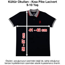 Kültür Okulları-Kültür 2000 Koleji Kısa Pike Lacivert 9-10 Yaş
