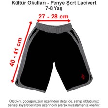 Kültür Okulları-Kültür 2000 Koleji Penye Şort Lacivert 7-8 Yaş