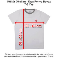 Kültür Okulları-Kültür 2000 Koleji Kısa Penye Beyaz 7-8 Yaş