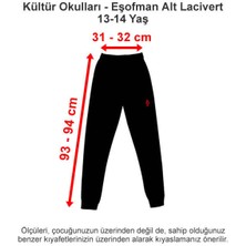 Kültür 2000 Koleji Eşofman Alt Lacivert 13-14 Yaş