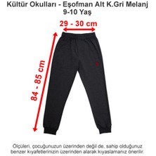 Kültür Okulları-Kültür 2000 Koleji Eşofman Alt Koyu Gri Melanj 9-10 Yaş