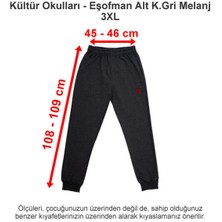 Kültür Okulları-Kültür 2000 Koleji Eşofman Alt Koyu Gri Melanj 3xl