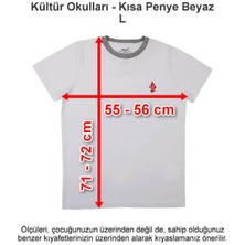 Kültür Okulları-Kültür 2000 Koleji Kısa Penye Beyaz L