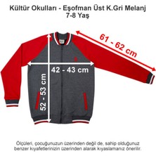 Kültür Okulları-Kültür 2000 Koleji Eşofman Üst Koyu Gri Melanj 7-8 Yaş